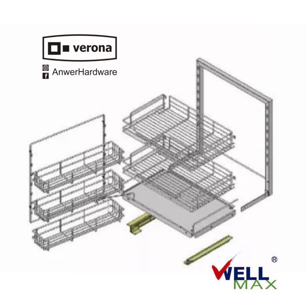 Wellmax PTJ017J Pantry Unit ⋆ Anwer Hardware