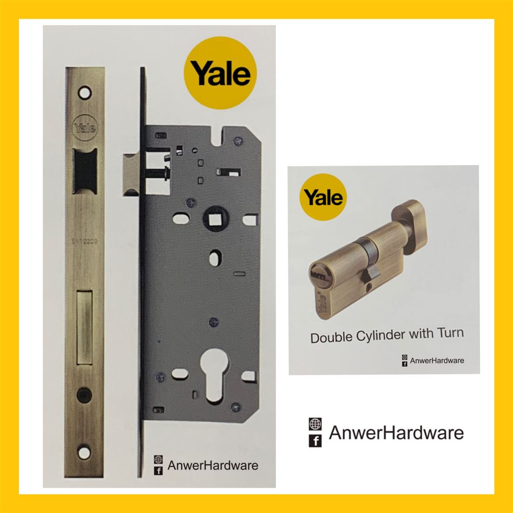 Yale Lock Body 85*45 AB ⋆ Anwer Hardware