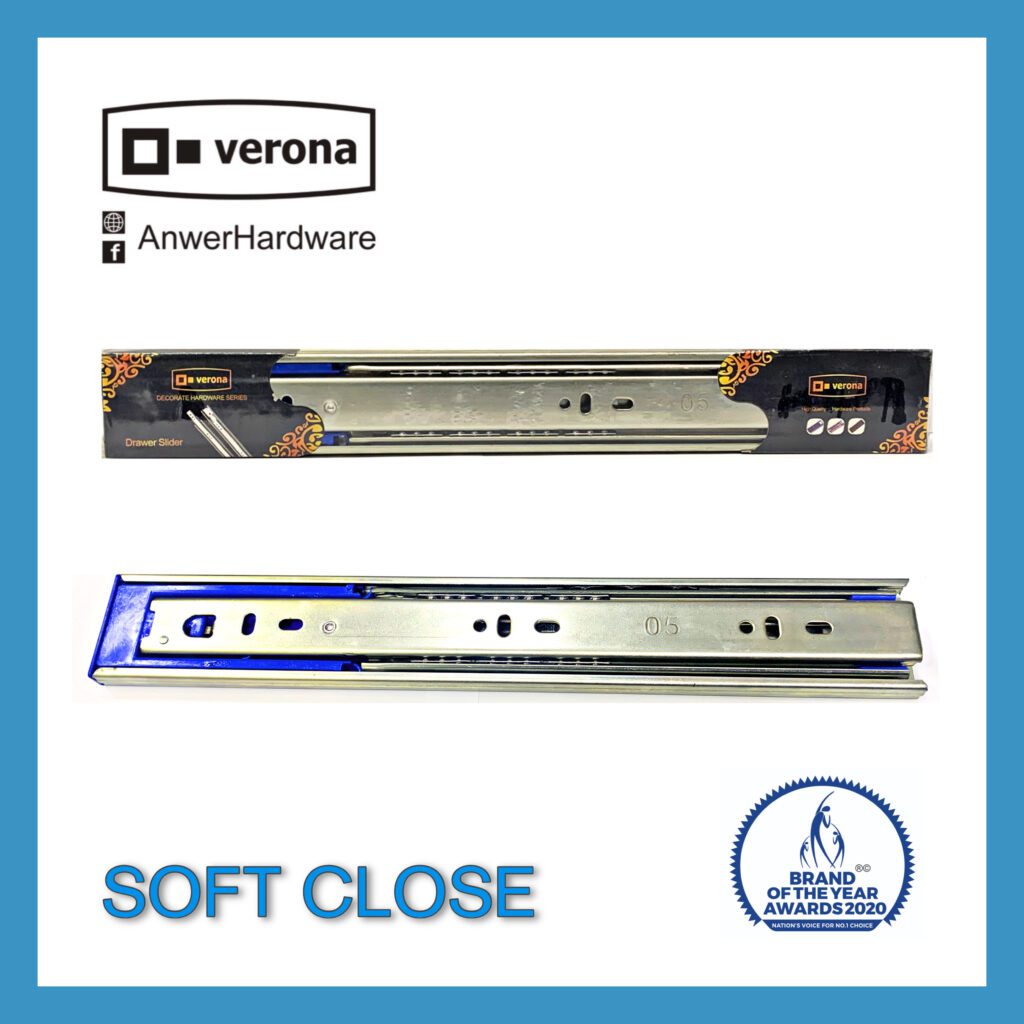 Verona Drawer Slide Soft Close ⋆ Anwer Hardware
