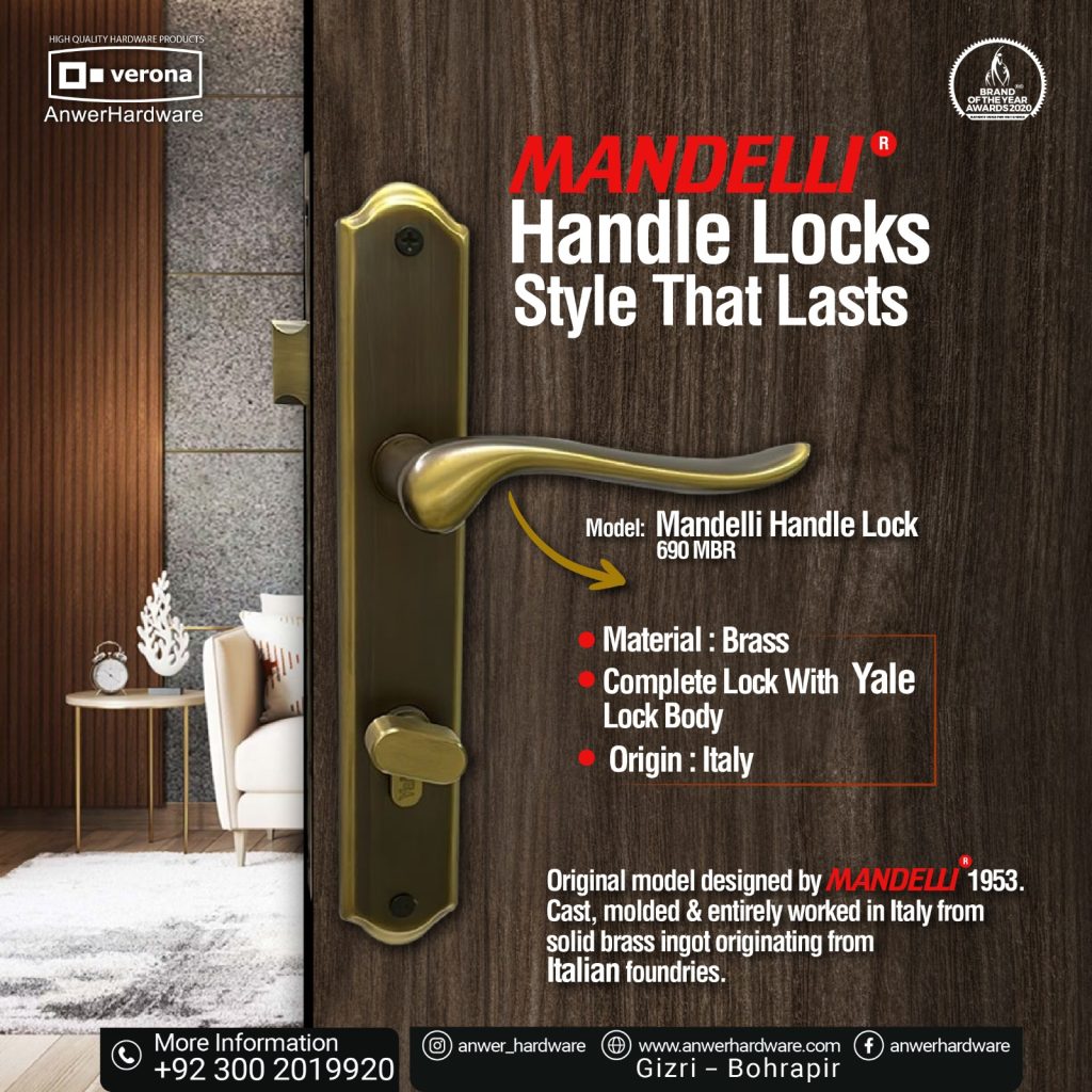 Mandelli Handle Lock 690 MBR ⋆ Anwer Hardware