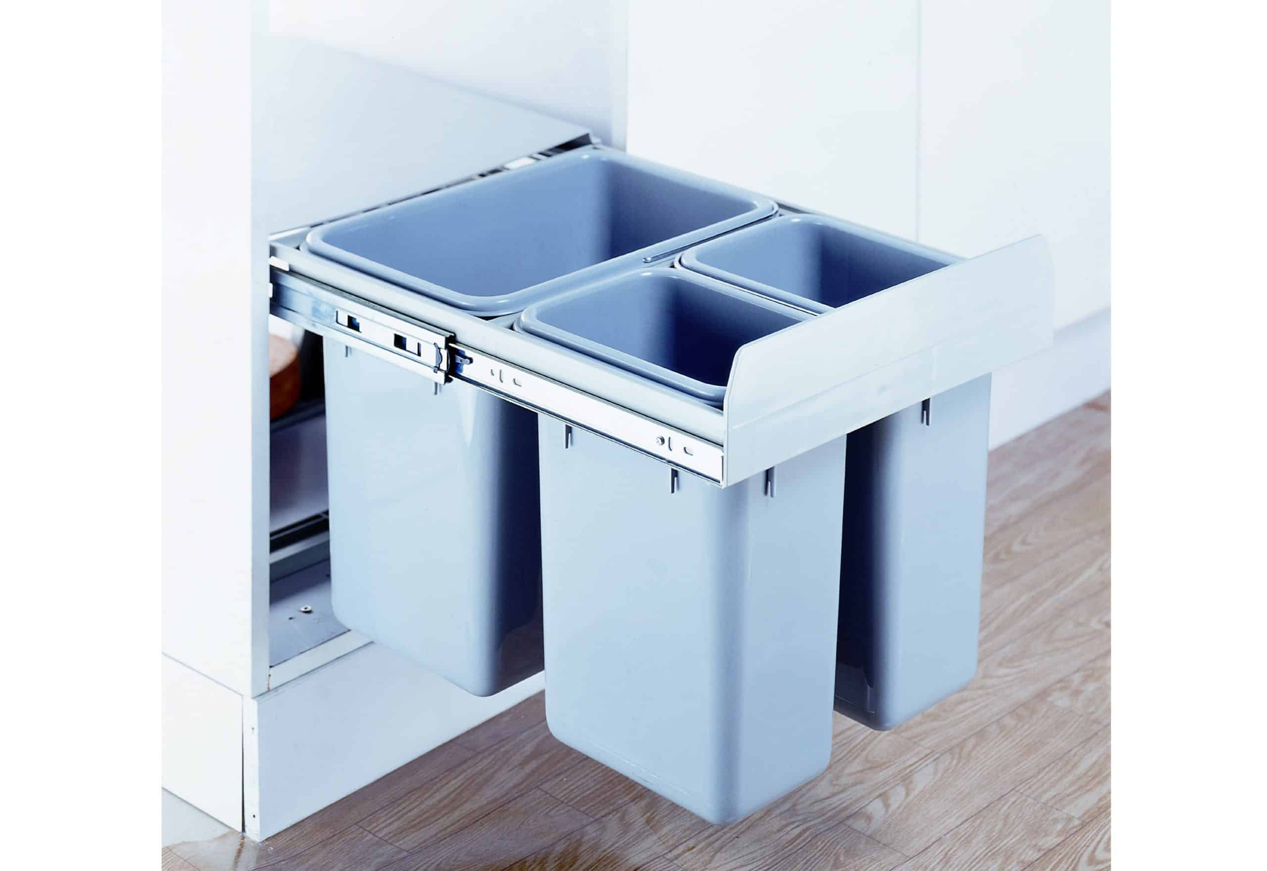 Wellmax CLG025B sliding waste bins ⋆ Anwer Hardware