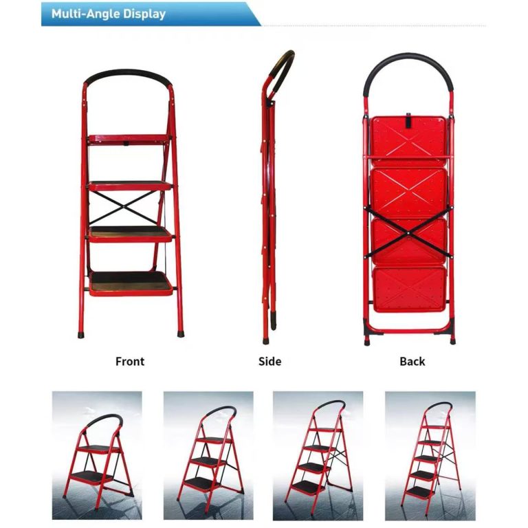Folding Ladder Red ⋆ Anwer Hardware