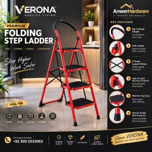 Folding Ladder Red