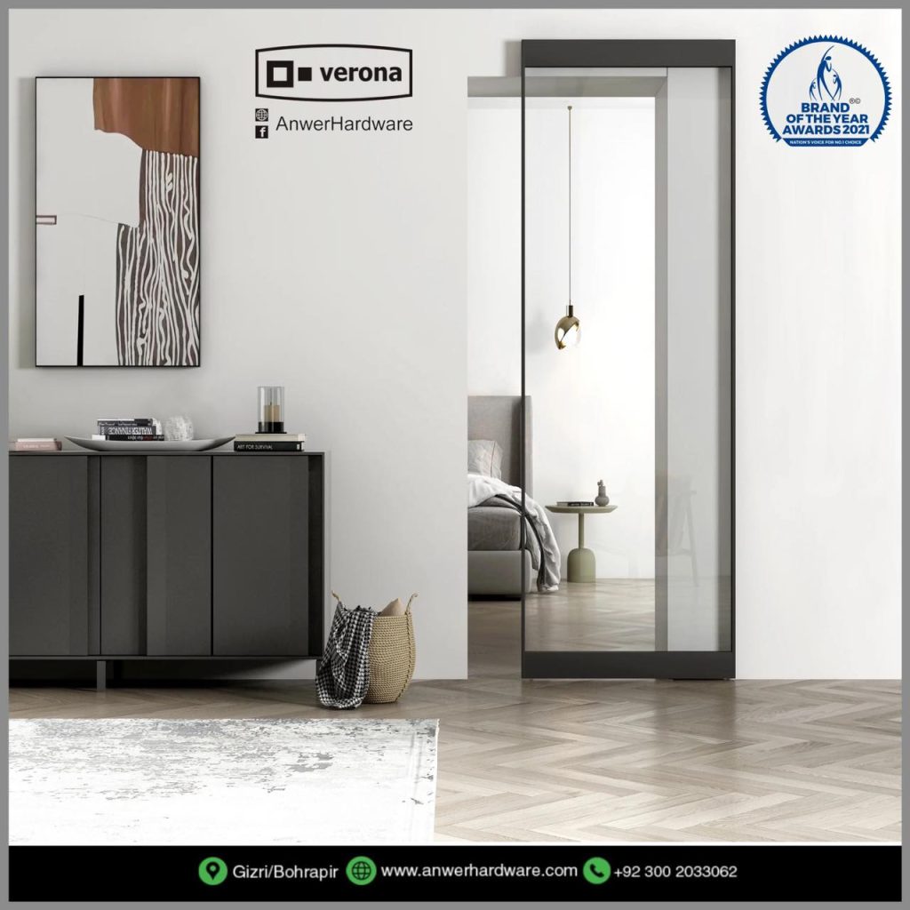 Verona Invisible Sliding Door Fitting 2106 Anwer Hardware