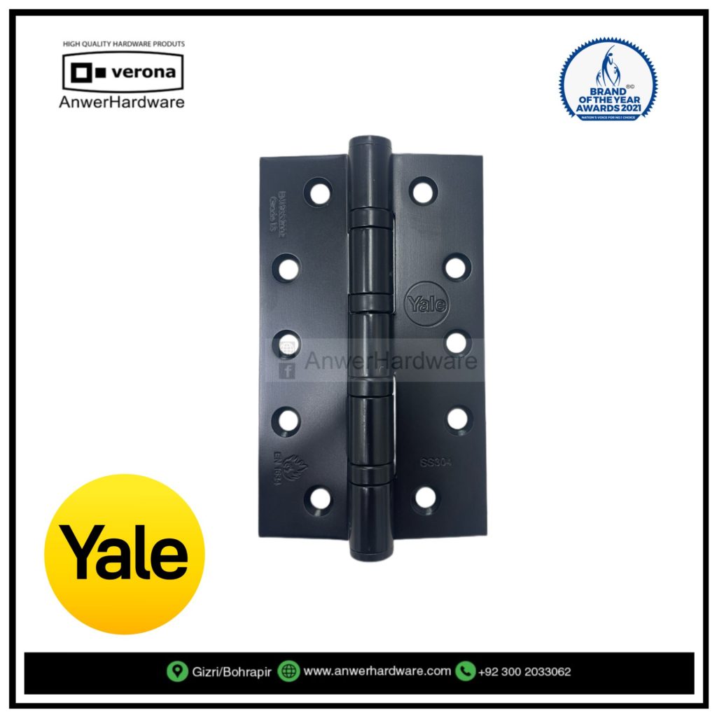 Yale Ball Bearing Hinge4BB5" Matt Black ⋆ Anwer Hardware