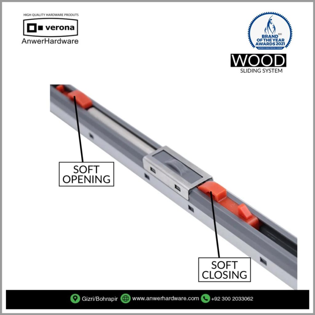 WOLFBIRD 305 Cm / 10 Ft Sliding Door Fitting Set - View #6