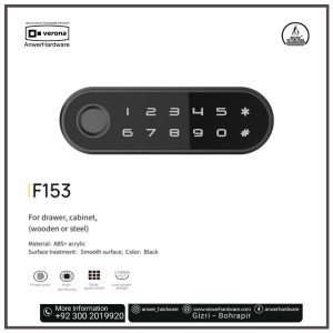 Verona Smart Fingerprint+Digital Cabinet Lock F153H