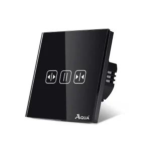 Aqua Glass Wifi Smart Curtain Motor Switch