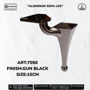 Sofa Leg 7050 Gun Black (Pack of 4 pcs)