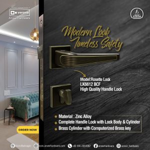 Verona Rosette Lock LK6612 BCF