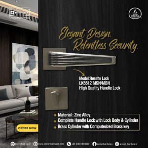 Verona Rosette Lock LK6612 MSN/MBN