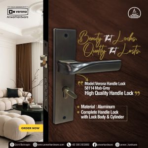 Verona Handle Lock 58114 Mab-Grey