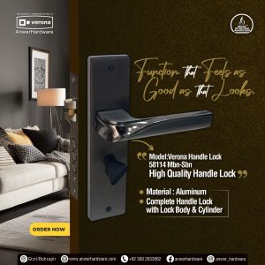 Verona Handle Lock 58114 Mbn-Sbn