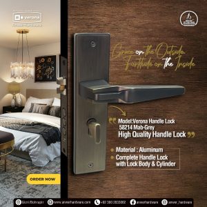 Verona Handle Lock 58214 Mab-Grey