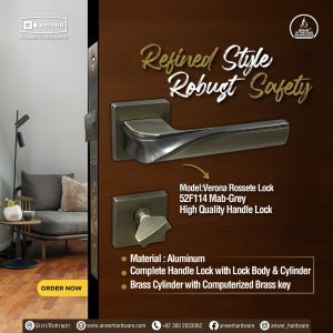 Verona Rossete Lock 52F114 Mab-Grey