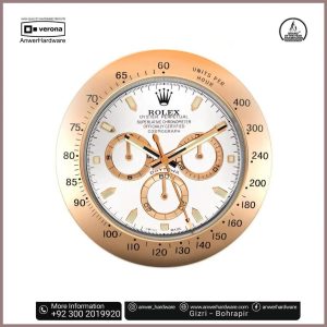 Rolex Daytona Wall Clock RoseGold & White Oyster Perpetual Cosmograph