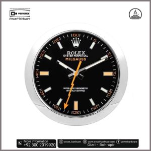 Rolex Wall Clock–Milgauss Silver-Black