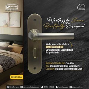 Verona Handle lock 9171S-6609 Mab-Bn