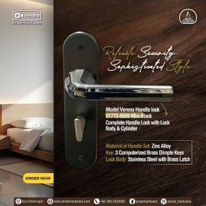 Verona Handle lock 9171S-6609 Mbn-Black