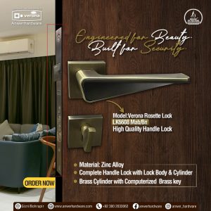 Verona Rosette Lock LK6608 Mab-Bn