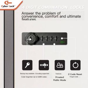 CL Wooden Cabinet Combination Lock 852-C