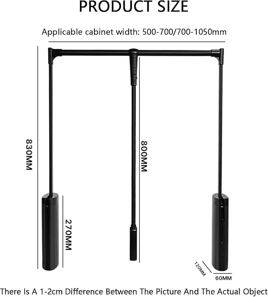 Verona Wadrobe Lifter GB023 Grey(With Double Buffer) - Image 3