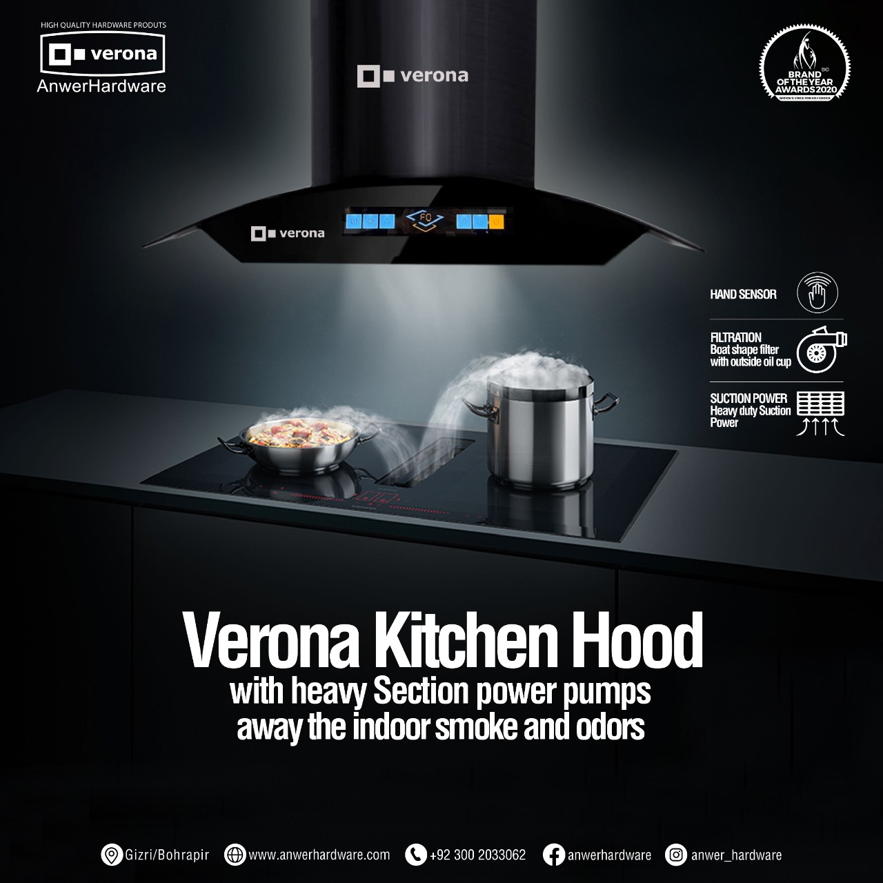 Verona kitchen hood image