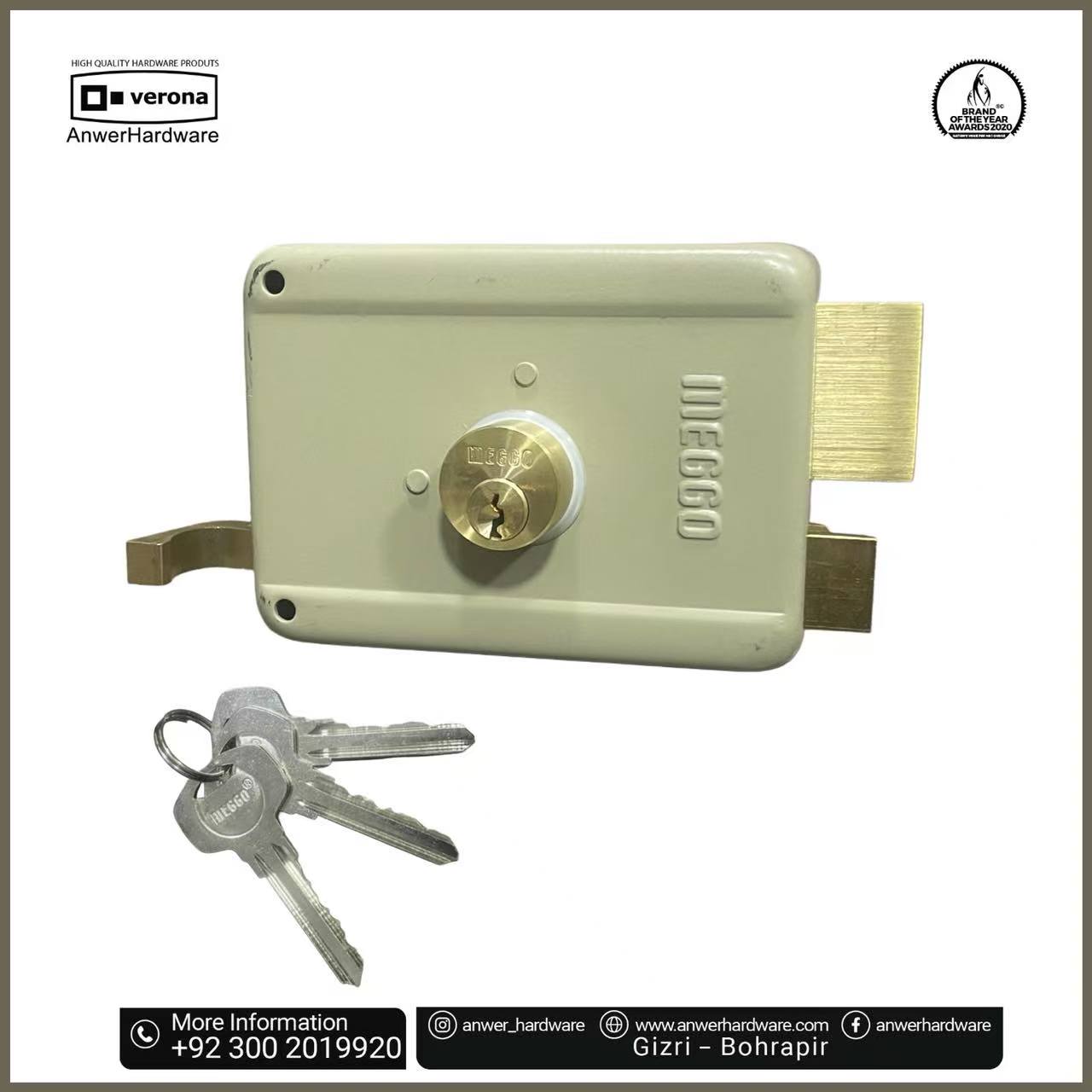 Meggo Night Latch 630