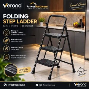 Folding Ladder Black