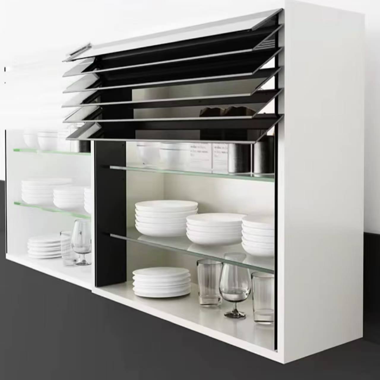 Verona Kitchen Smart Louver Roller Shutter-Smart Glass Shutters