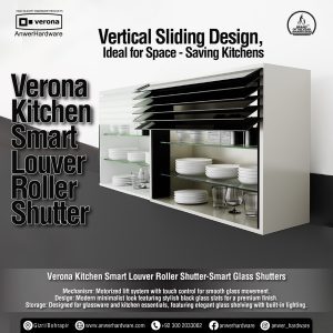 Verona Kitchen Smart Louver Roller Shutter-Smart Glass Shutters