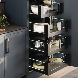 Verona 4 Sided Glass Drawer Basket