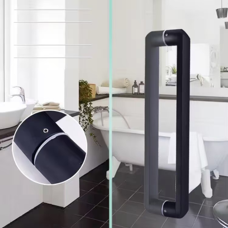 Verona Glass Door Handle Square