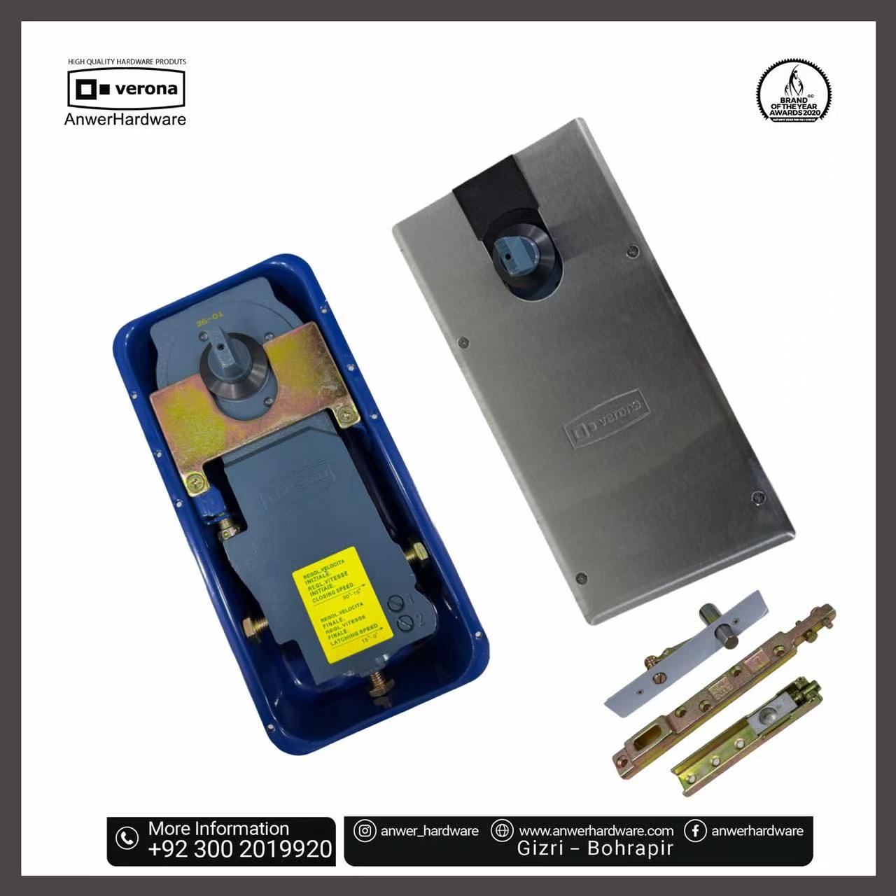 Verona Floor Hinge VE-1400(150KG)