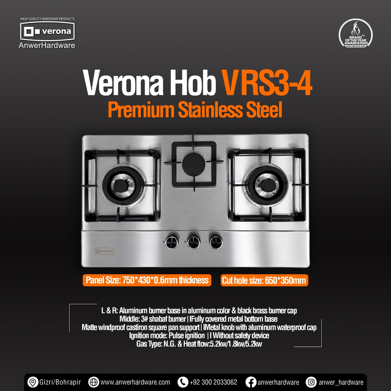 Verona Hob VRS3-4