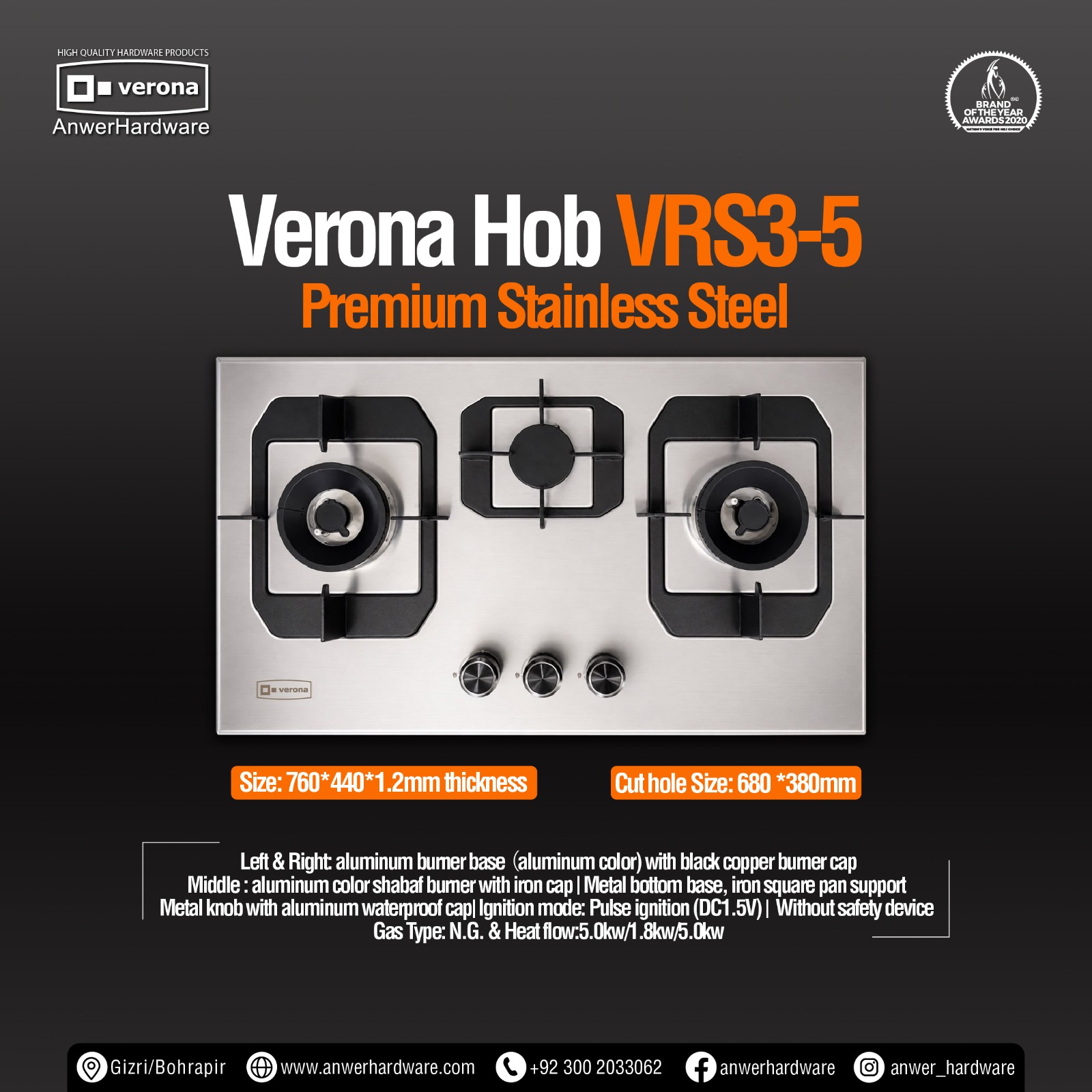 Verona Hob VRS3-5