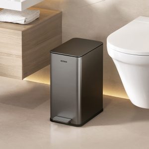 Ecoco Stainless Steel Pedal Trash Cab E25039