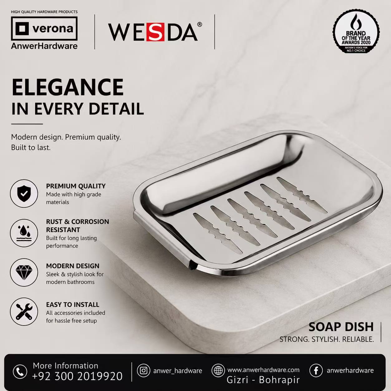 Wesda Soap Dish W-402