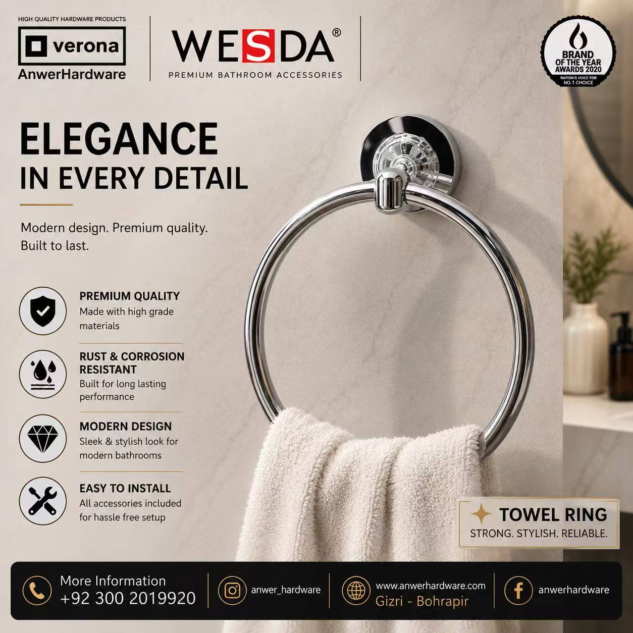 Wesda Towel Ring 89-O