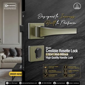 Credible Rosette Lock 178341 Mab-MBlack