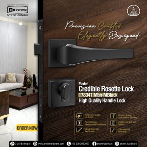 Credible Rosette Lock 178341 Mbn-MBlack