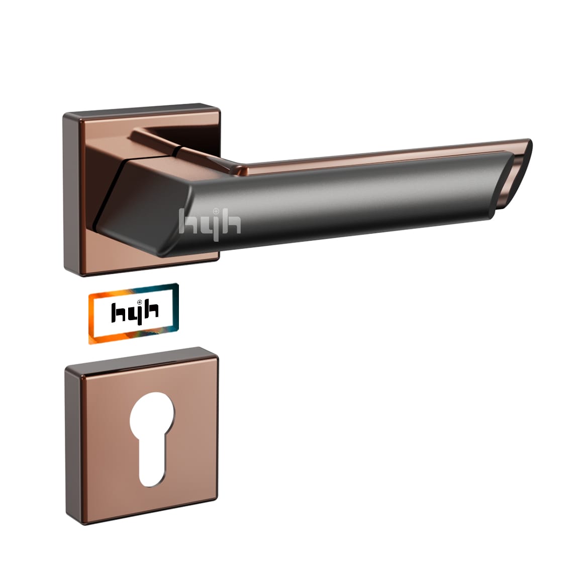Credible Rosette Lock 178341 Rosegold-Grey