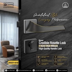 Credible Rosette Lock 178342 Mab-MBlack
